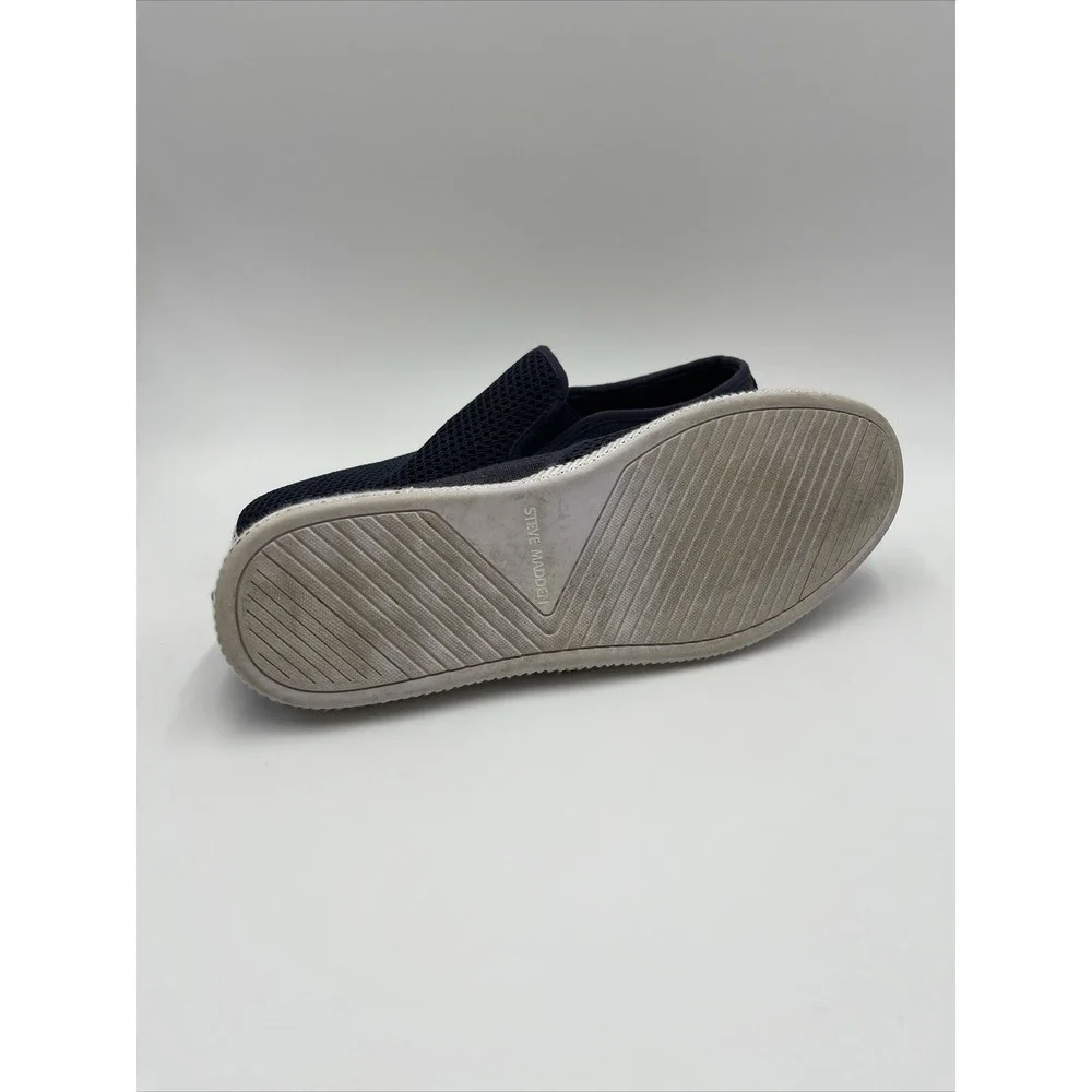 Steve Madden Men's P-Baller Woven Slip On Sneakers Size 12 Color Navy #022‎